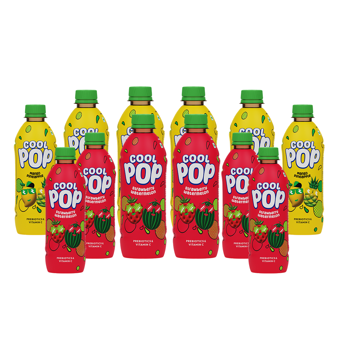CoolPop Mix 300ml Pack of 12 (PET), 6 Unit/Flavour
