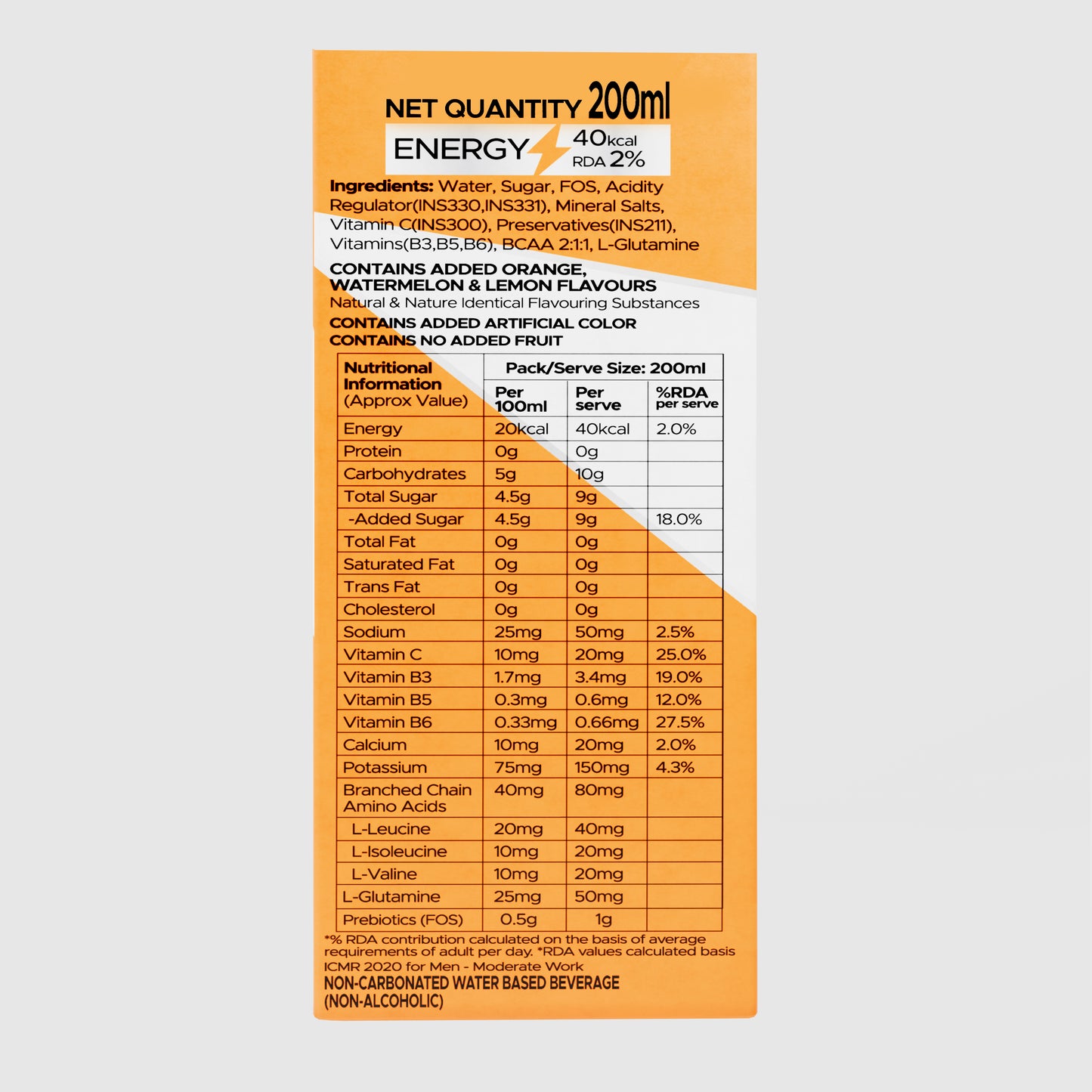 Knack Pro Sports 200ml Pack of 27 (Tropical Twist) Tetra Pack