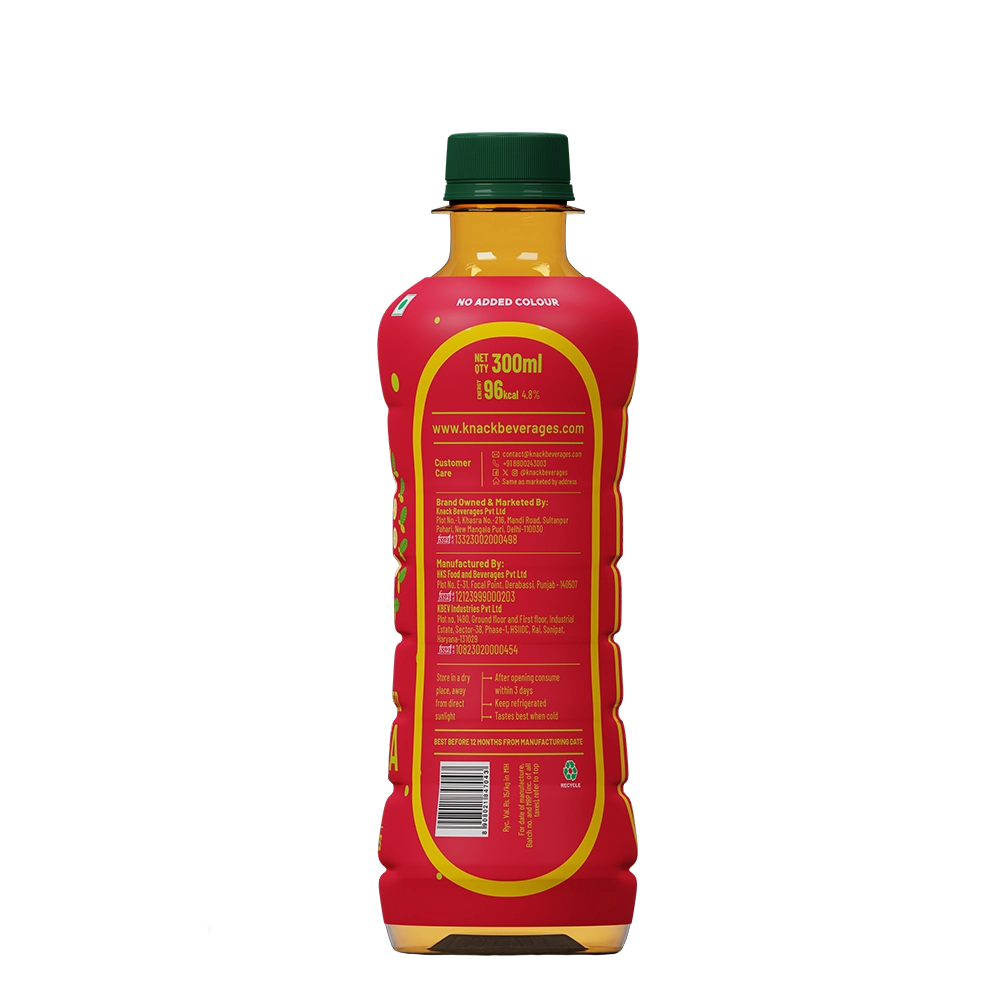 Knack Lemon Mint Iced Tea (PET Bottles) 300ml Pack of 12