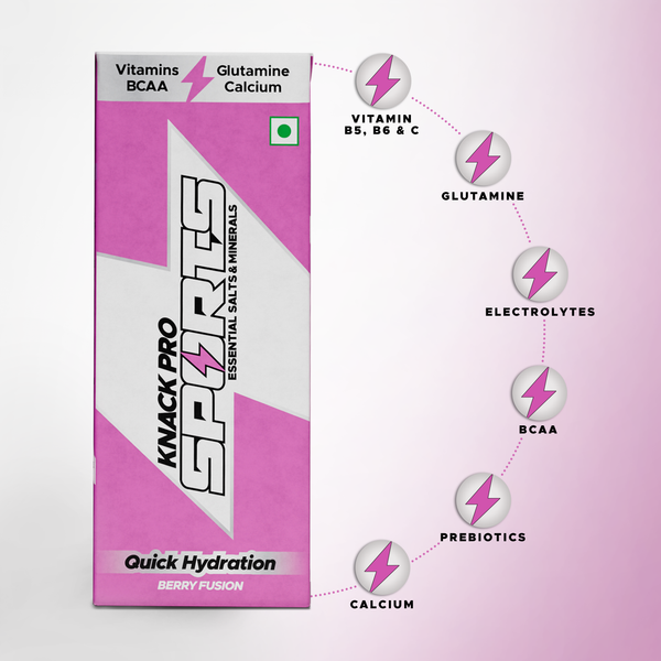 Knack Pro Sports 200ml Pack of 27 (Berry Fusion) Tetra Pack