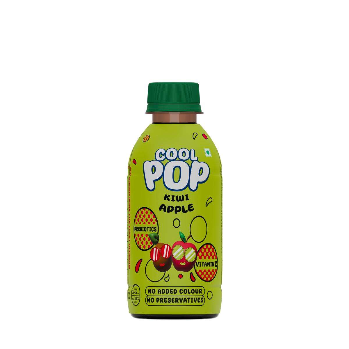 CoolPop Kiwi Apple 225ml Pack of 24 (PET Bottles)