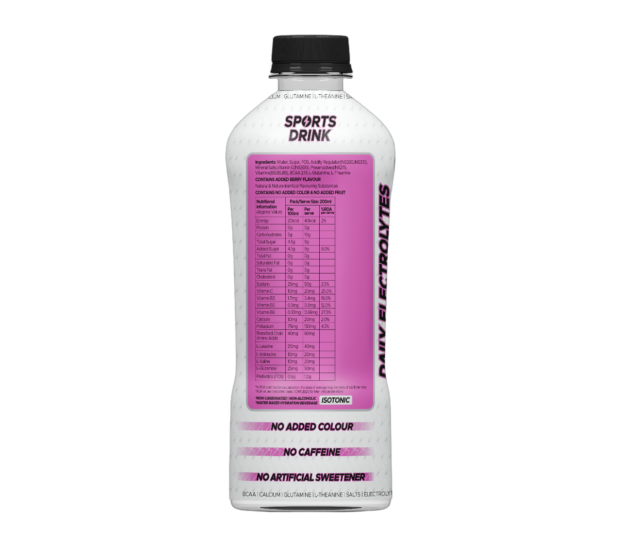 Knack Pro Sports 200ml Pack of 8 (Berry Flavour) PET Bottles