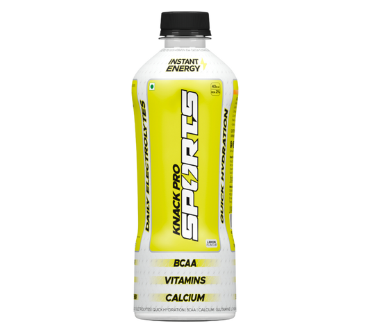 Knack Pro Sports 200ml Pack of 8 (Lemon Flavour) PET Bottles