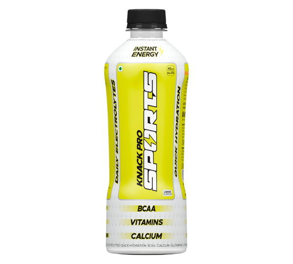 Knack Pro Sports 200ml Pack of 8 (Lemon Flavour) PET Bottles