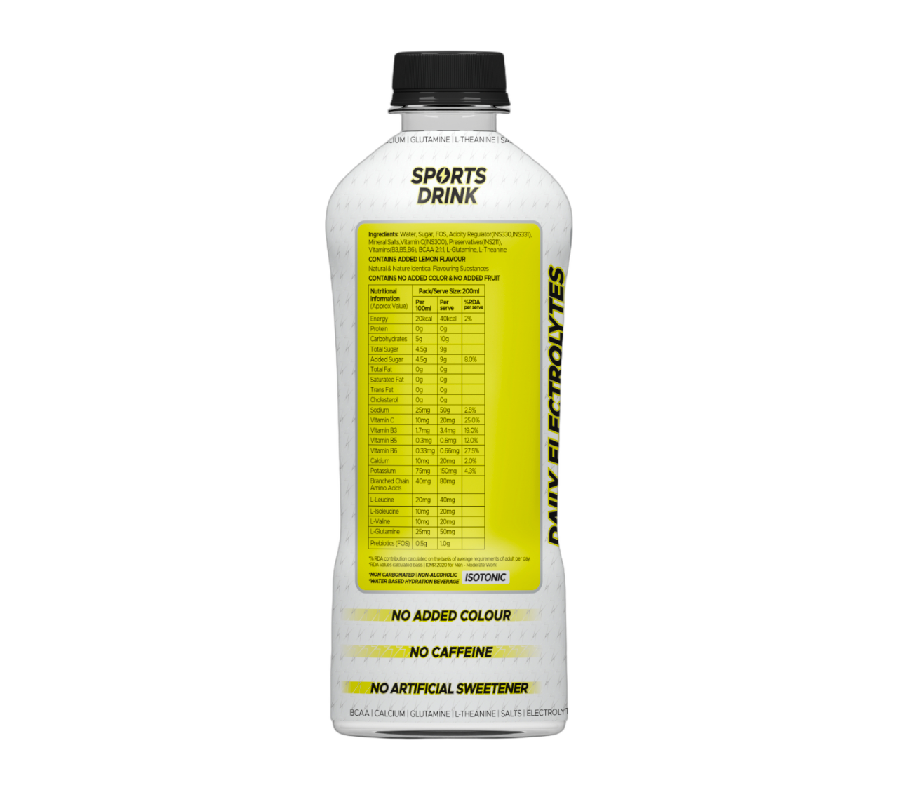 Knack Pro Sports 200ml Pack of 8 (Lemon Flavour) PET Bottles