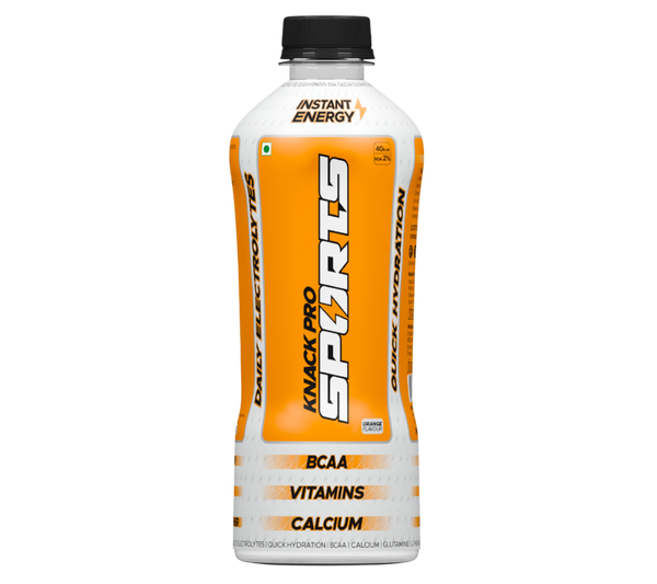 Knack Pro Sports 200ml Pack of 8 (Orange Flavour) PET Bottles