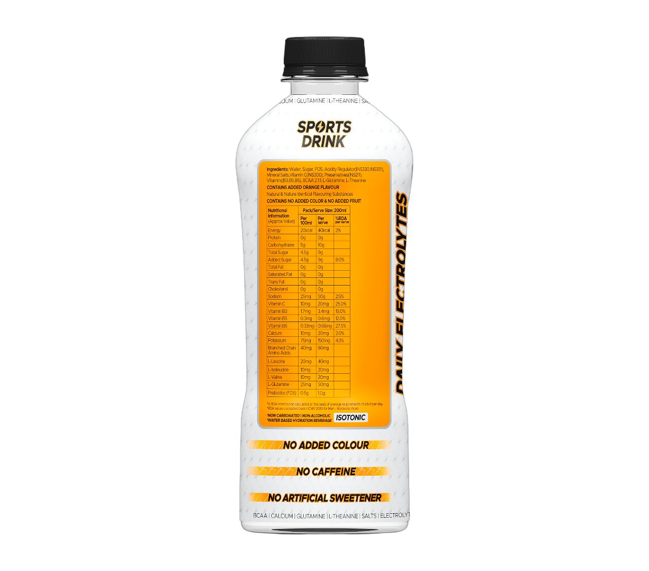 Knack Pro Sports 200ml Pack of 8 (Orange Flavor) PET Bottles