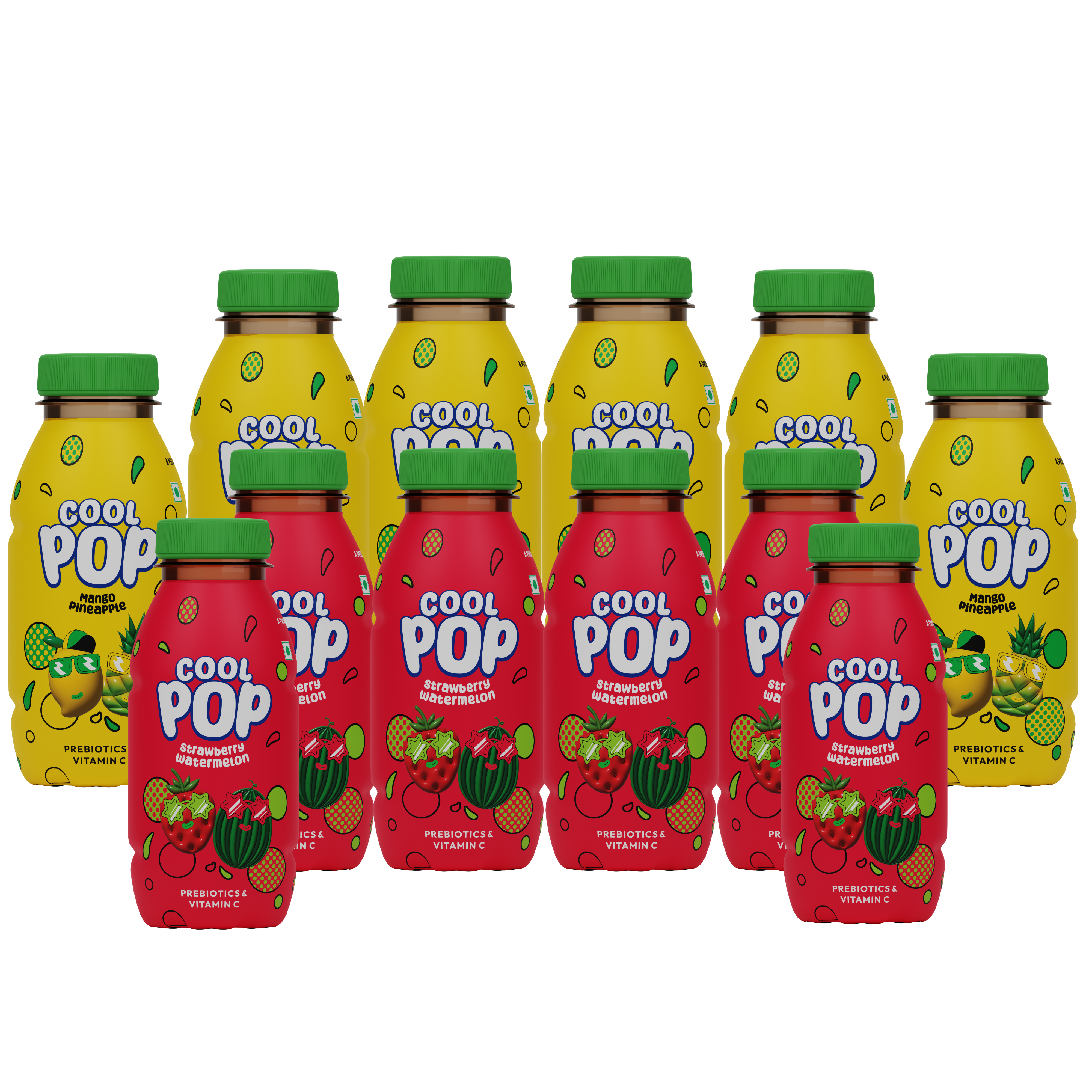 CoolPop Mix 300ml Pack of 12 (PET), 6 Unit/Flavour