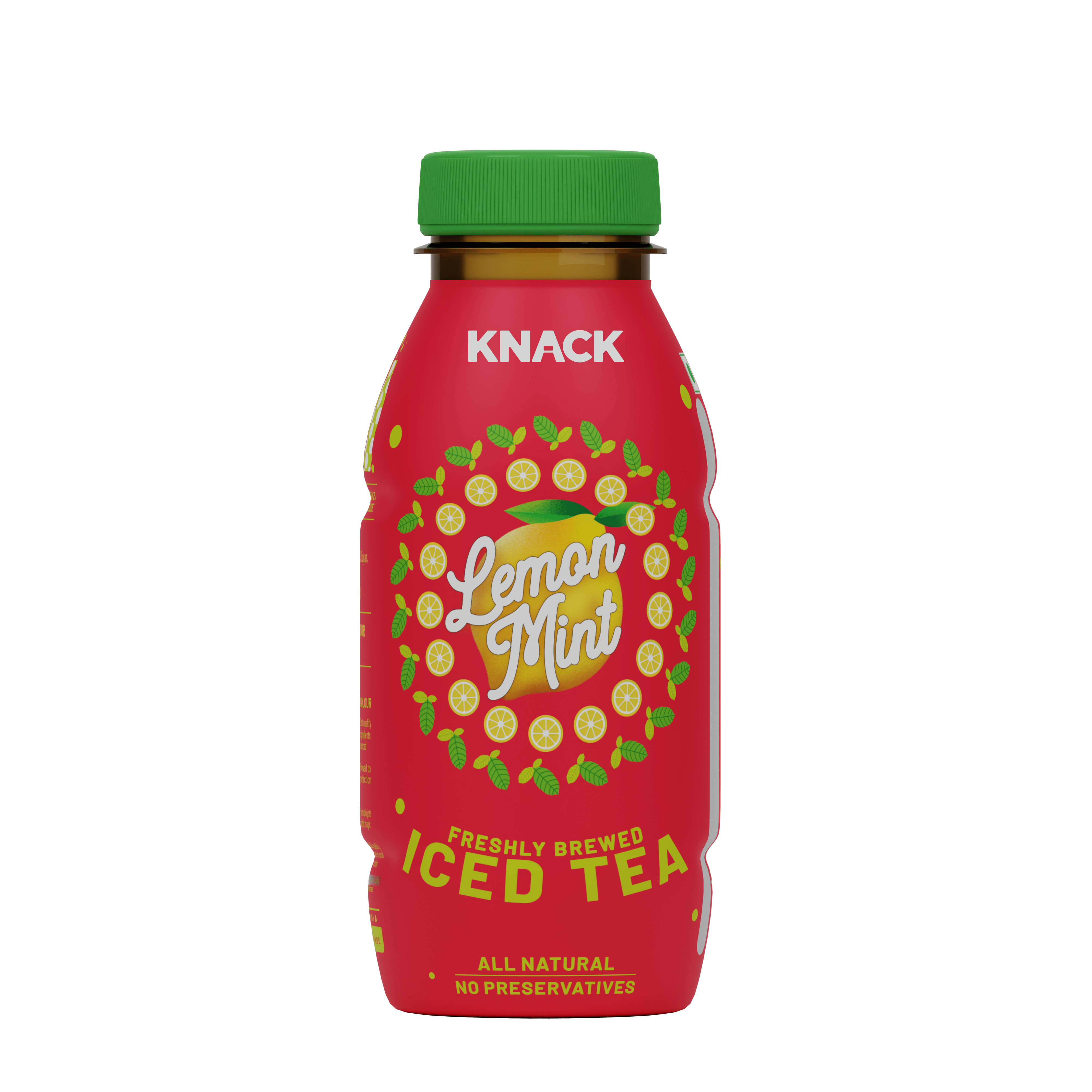 Knack Lemon Mint Iced Tea (PET Bottles) 240ml Pack of 12