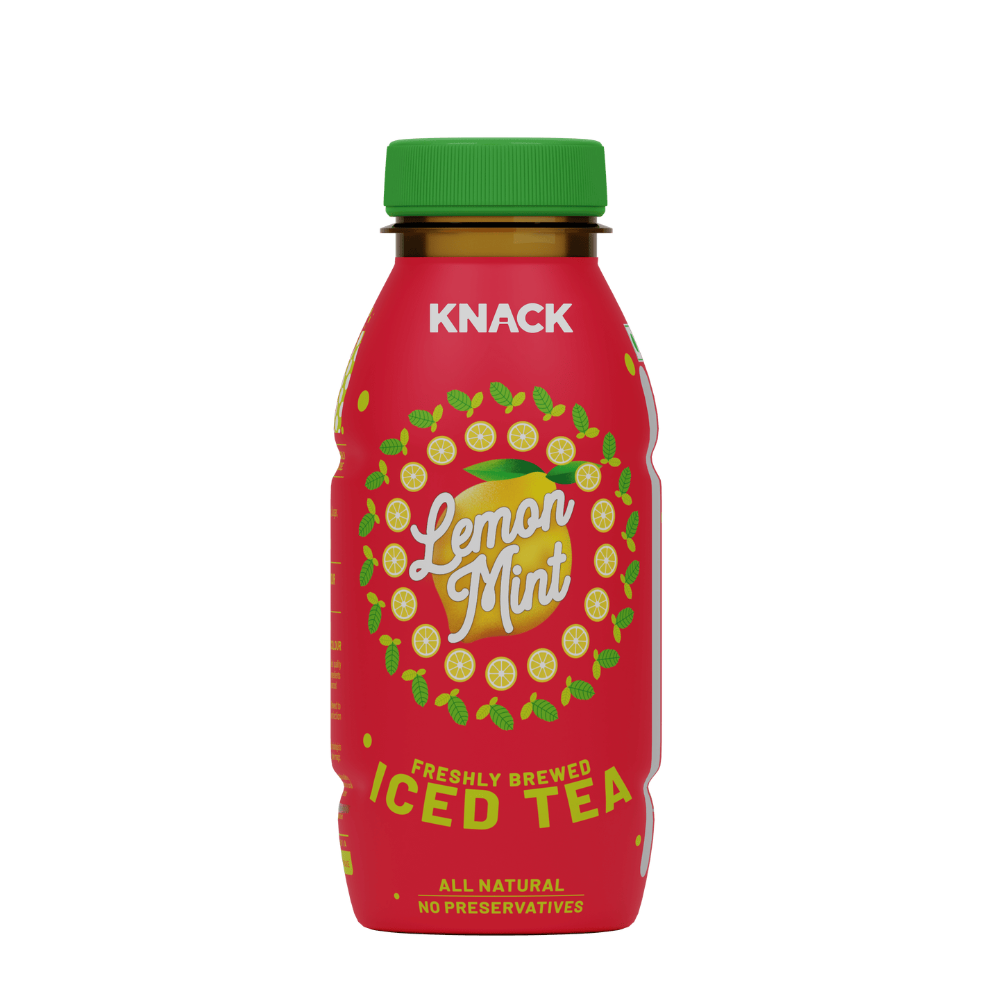 Knack Lemon Mint Iced Tea (PET Bottles) 240ml Pack of 12