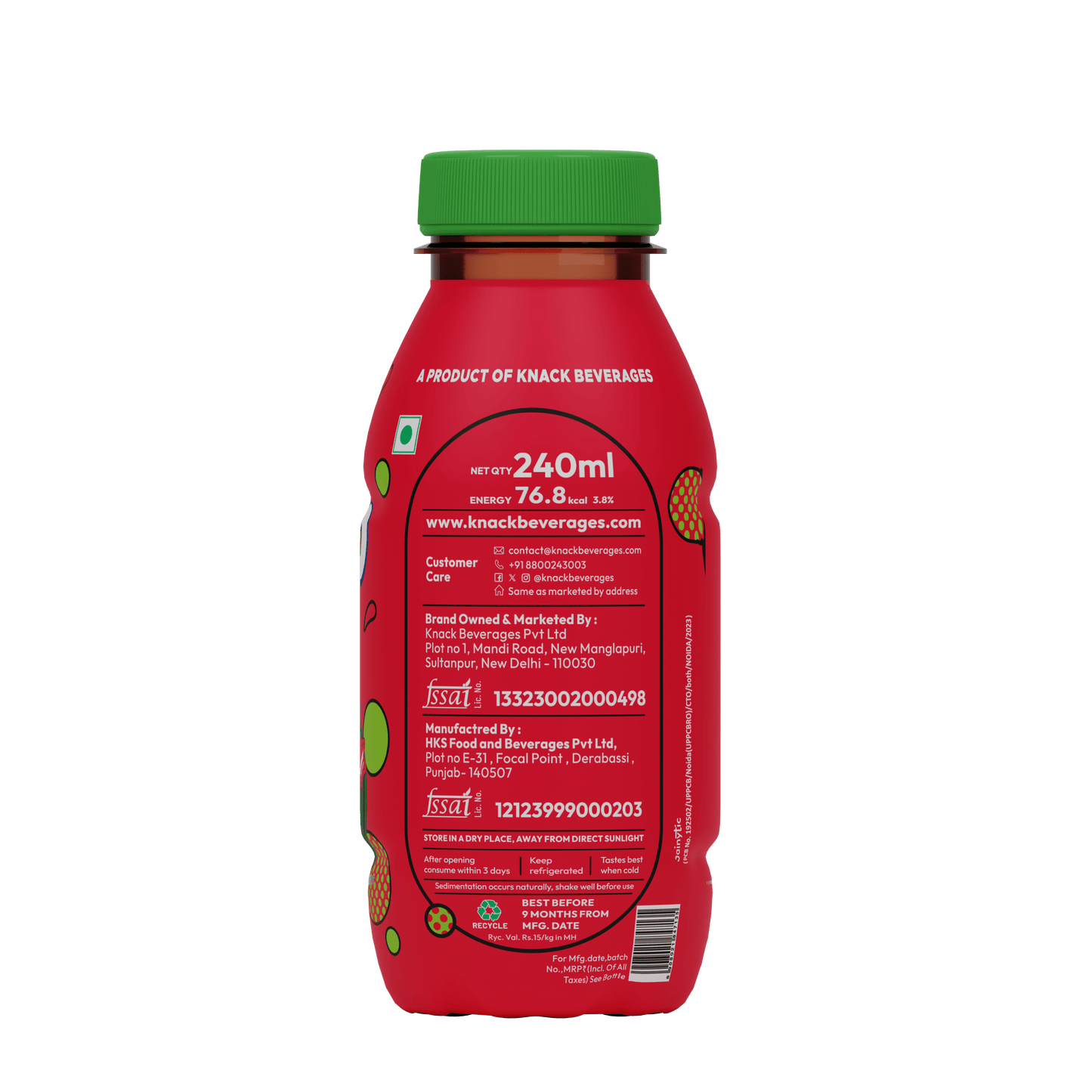 CoolPop Strawberry Watermelon 300ml (PET Bottles) Pack of 12