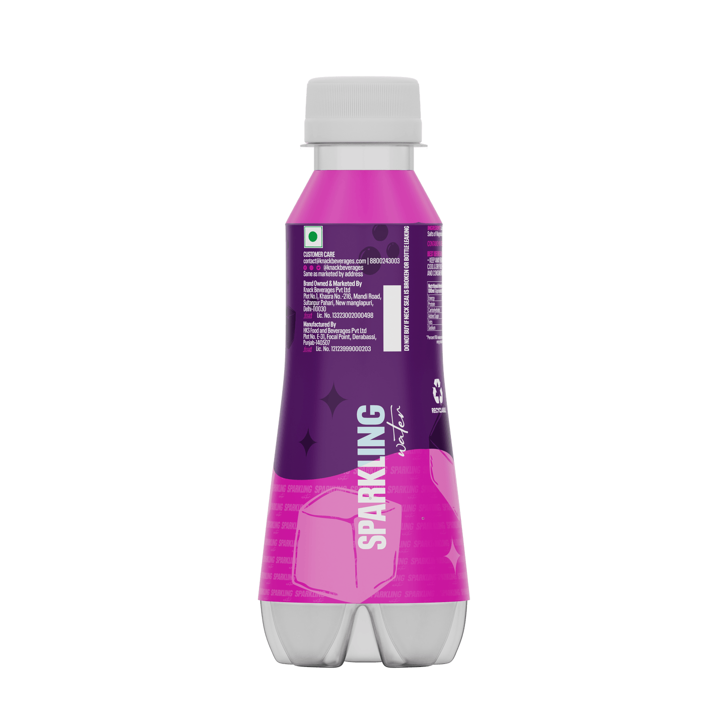 Sparkling Water by Knack 180ml Pack of 24 (PET)