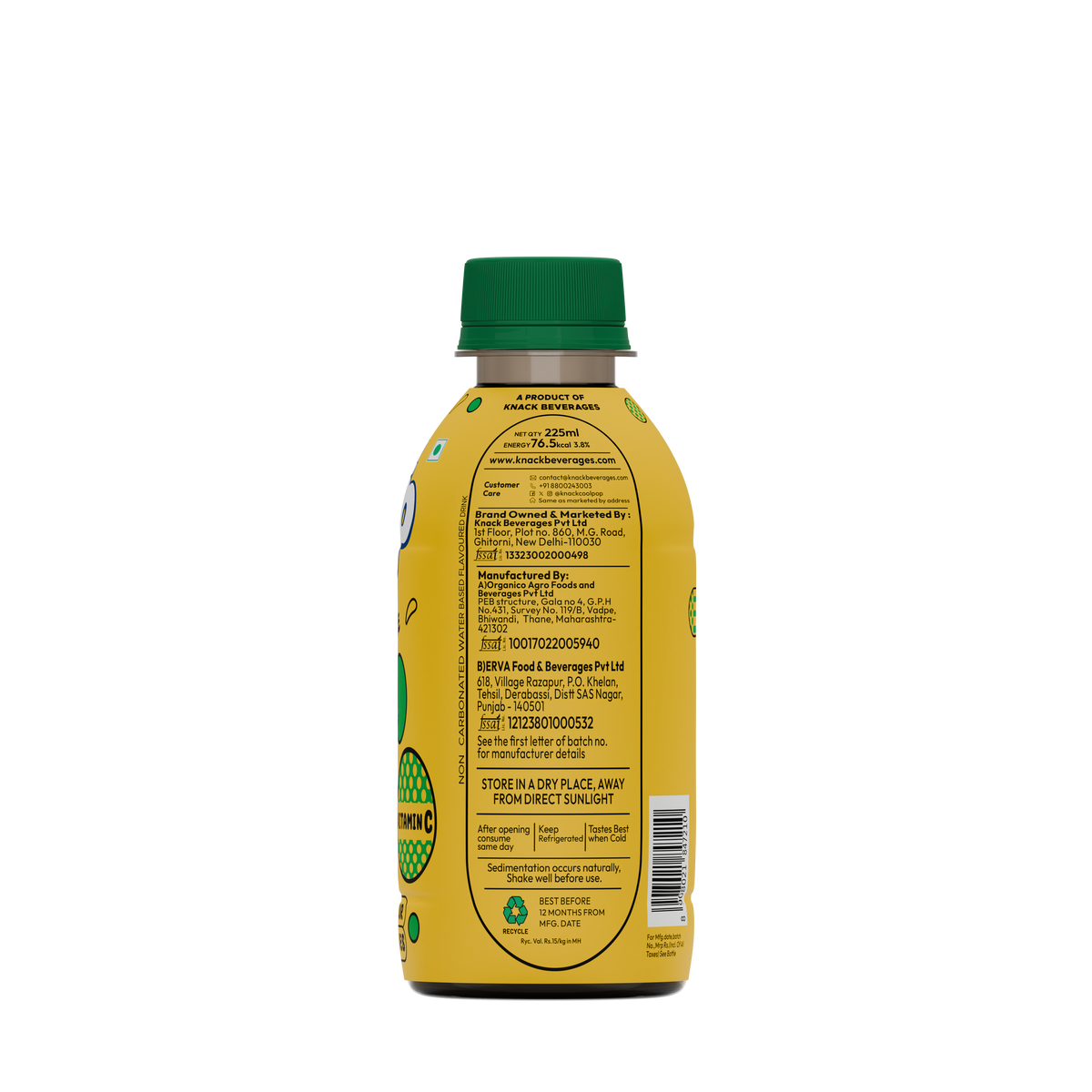 CoolPop Mango Pineapple 225ml Pack of 24 (PET Bottles)