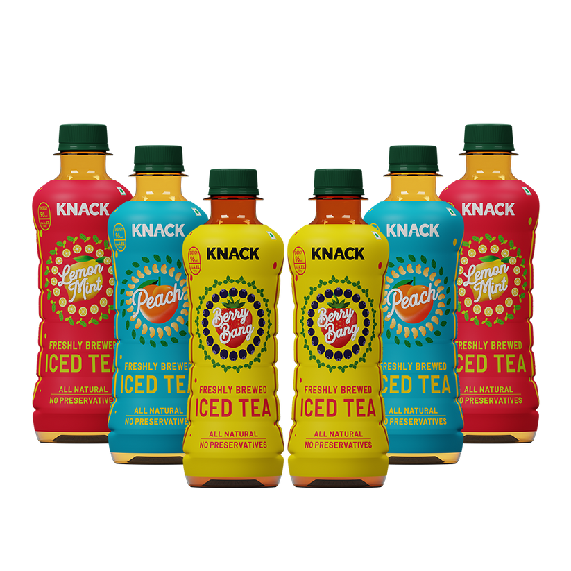 Knack Iced Tea (PET Mix) 300ml Pack of 12, 4 Unit/Flavor – Knack Beverages